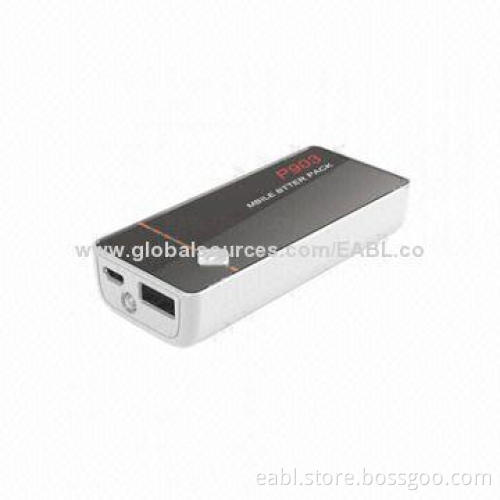 Mobile Power Bank for Smartphones, 4,400mAh capacity, ABS Housing, Lithium